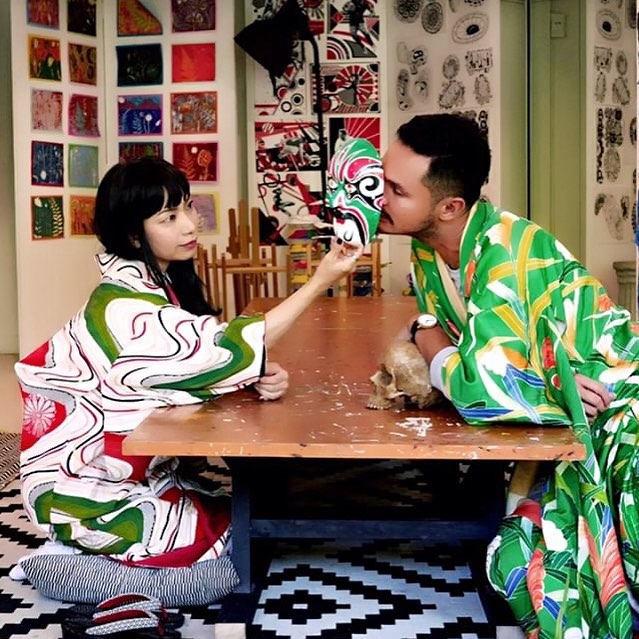 Customer wearing Sumo Vintage